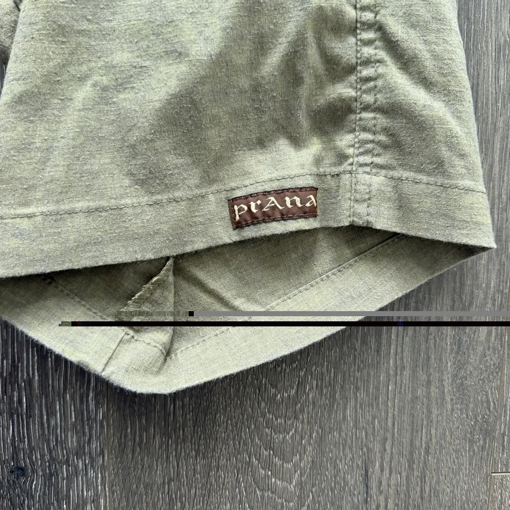 PrAna Mens Green Hemp Blend Drawstring Pants XL Casual Lounge Gorpcore Hiking‎